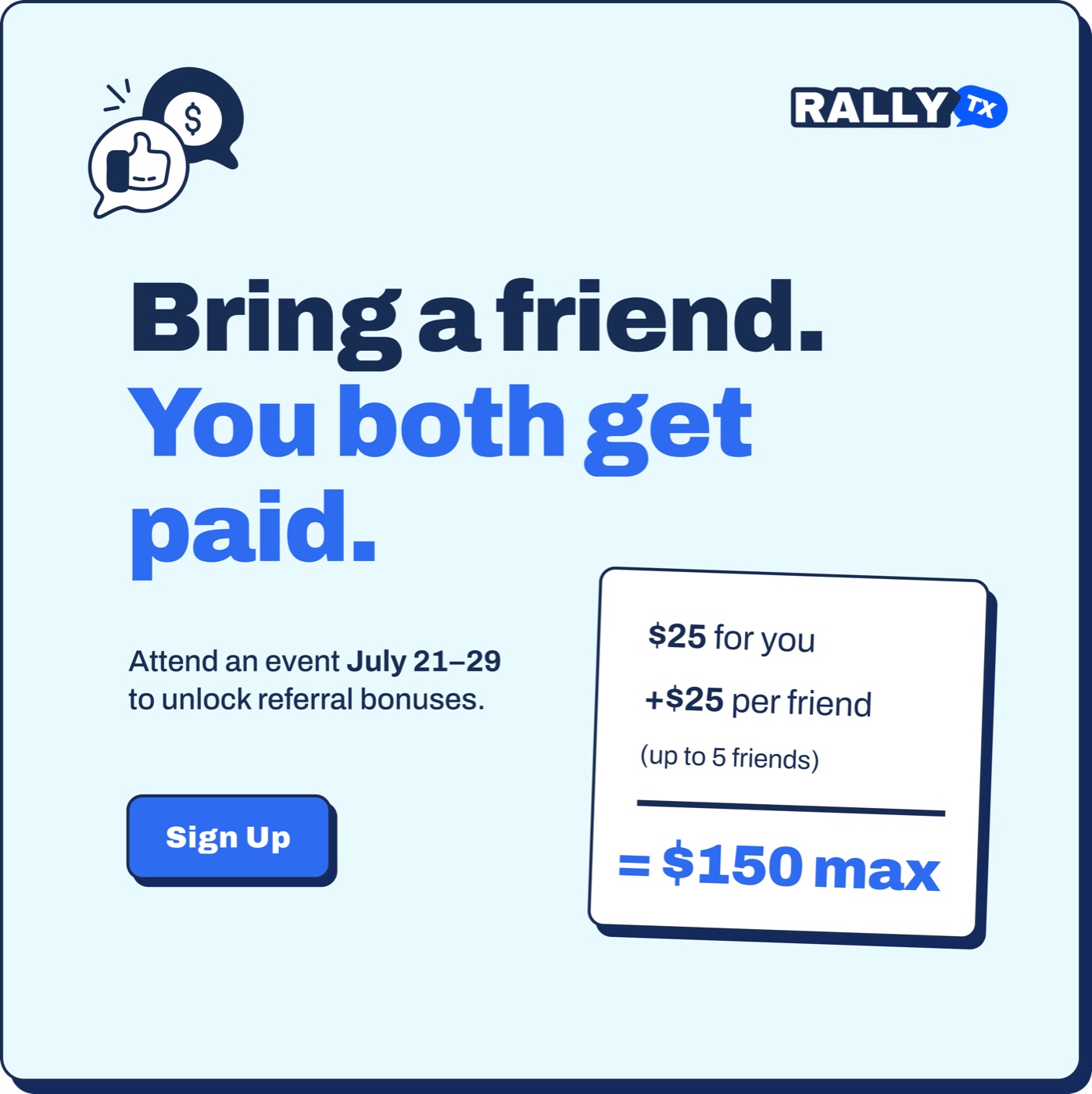Bring a Friend ad creative