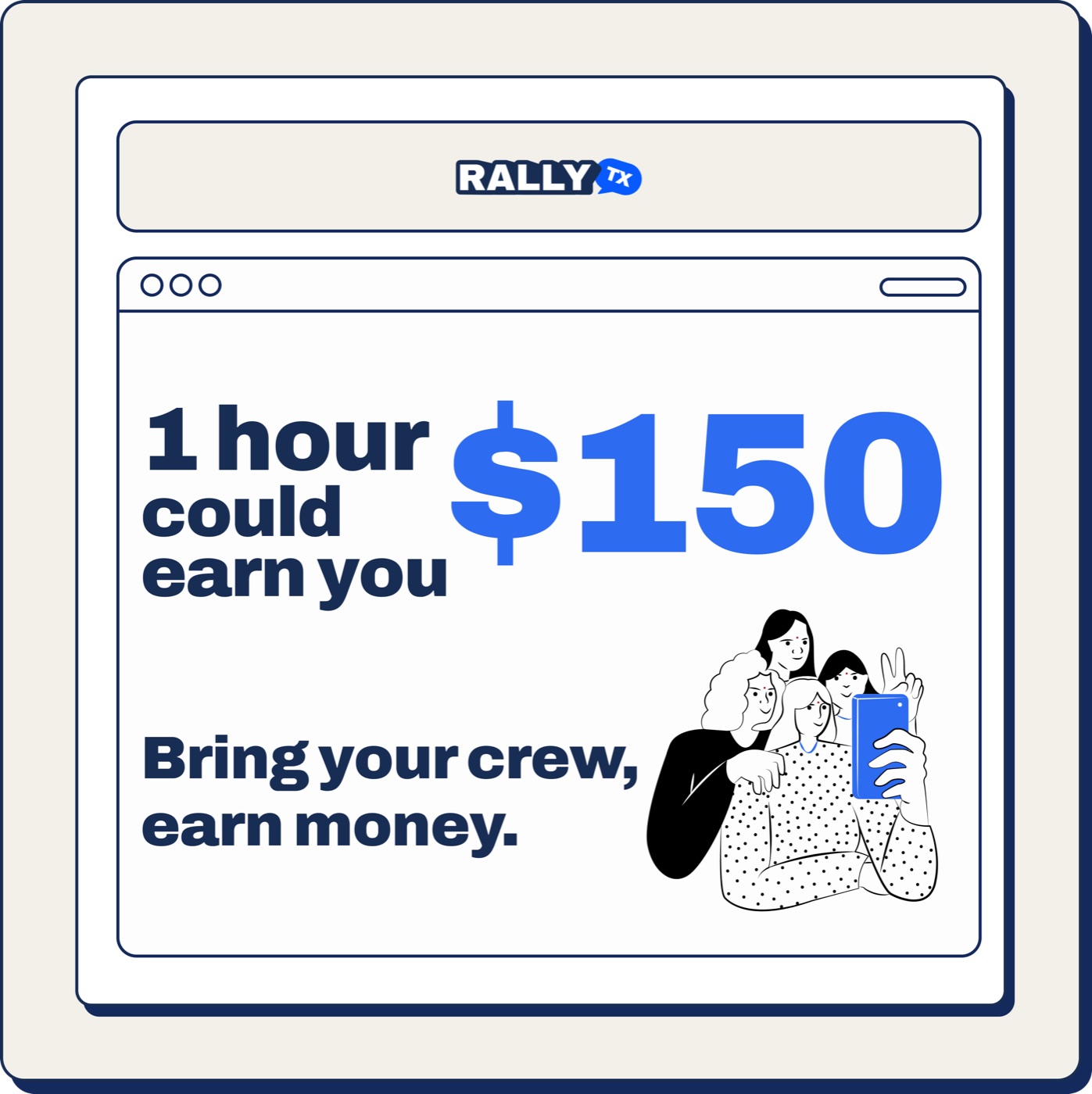 1 Hour $150 V2 ad creative