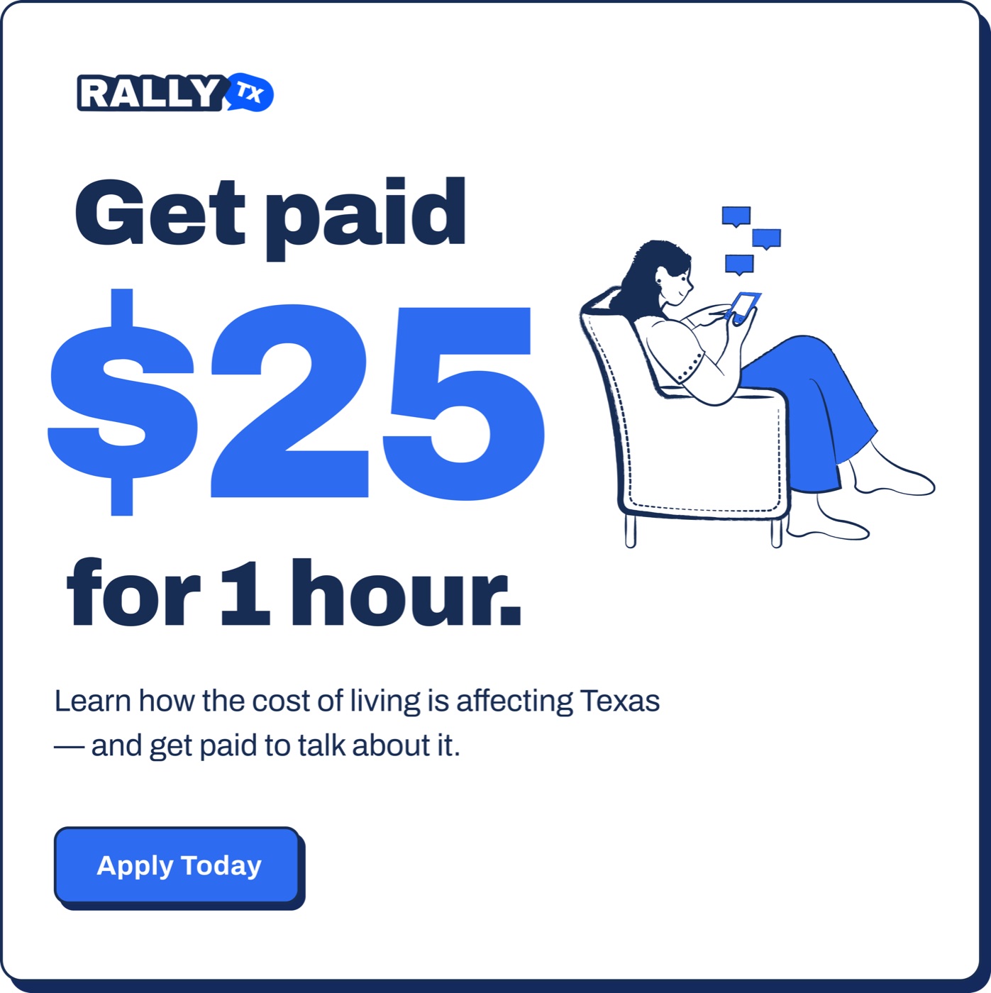 $25 for 1 Hour ad